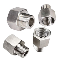 M5 M6 M8 M10 M12 M14 M16 Metric Female to Male Thread 304 Stainless Steel Pipe Fitting Reducing Adapter Connector High Pressure