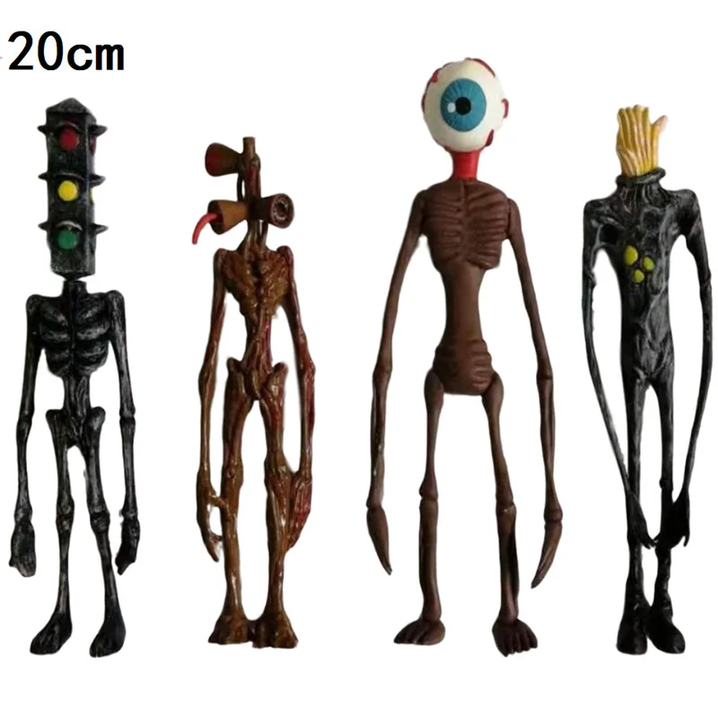 

Multiple styles Siren Head Action Figure Toy 10-20cm Sirenhead Figure Horror Model Doll with Light Movable joints Foundation SCP