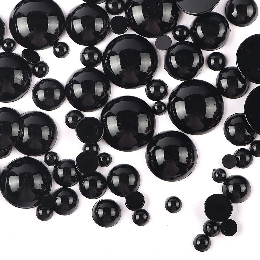 Lucia Crafts Black Flatback Plastic Eyes Gule On BeadsFor  Animal Eyeball Kindergarten Children DIY Crafts K0824