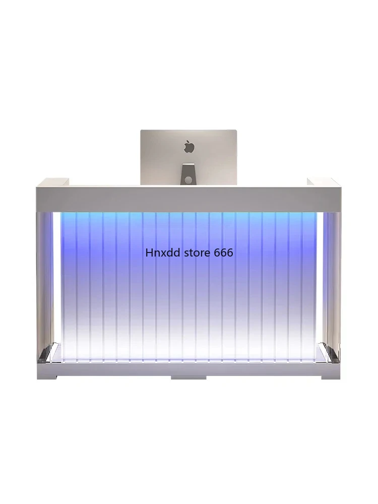 Simple Modern Cashier Clothing Store Beauty Salon Bar Counter Shop Acrylic Reception Desk