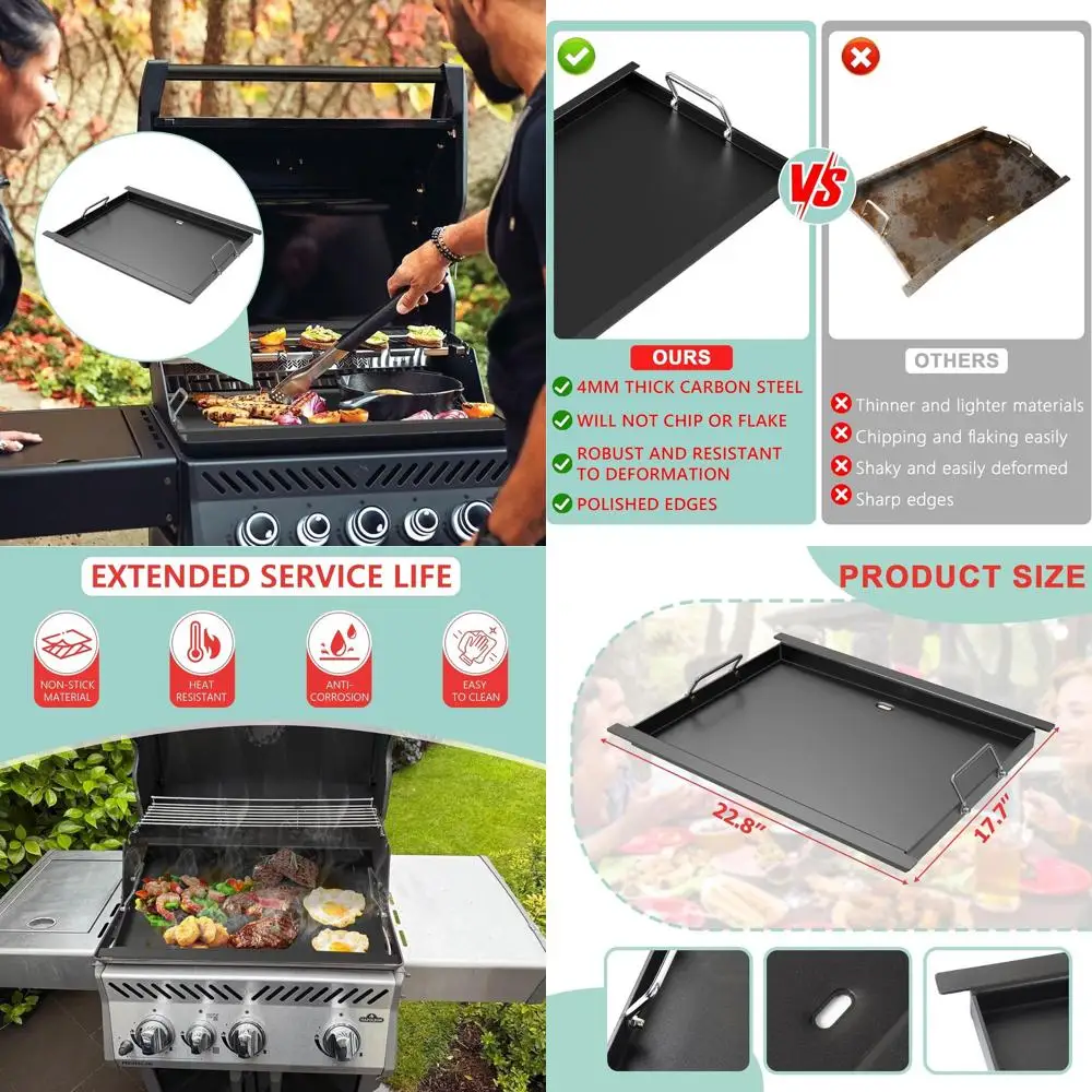 

Napoleon Prestige PRO 425 Series Griddle Insert, Carbon Steel Plate, Fits Models R425, R425-1, R425-2, 425SB, COS425SBPK, R425NS