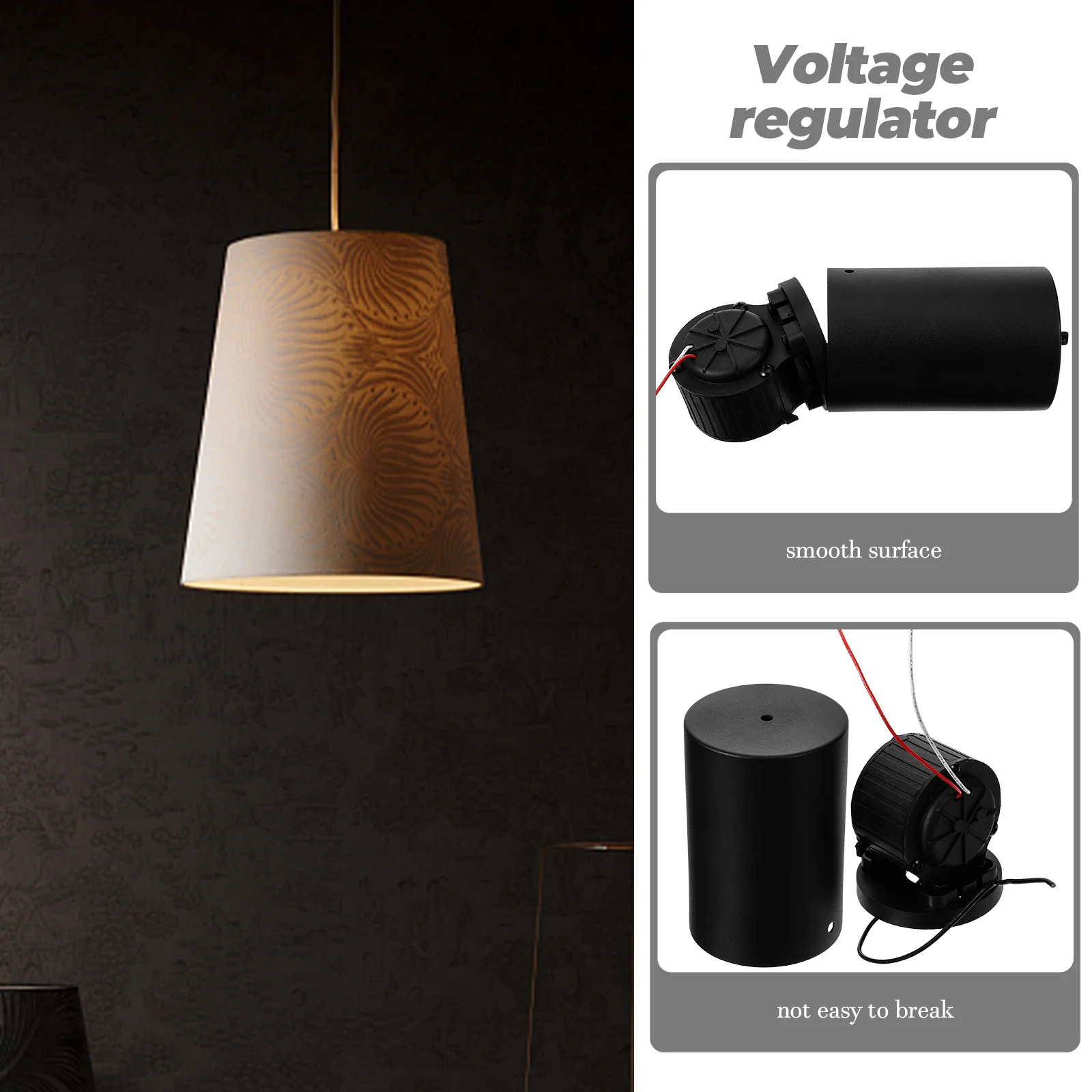 

Pendant Light Step-Up Power Module Low Voltage Lamp Boost Converter Chandelier Accessories Iron Plastic Stable Durable Space