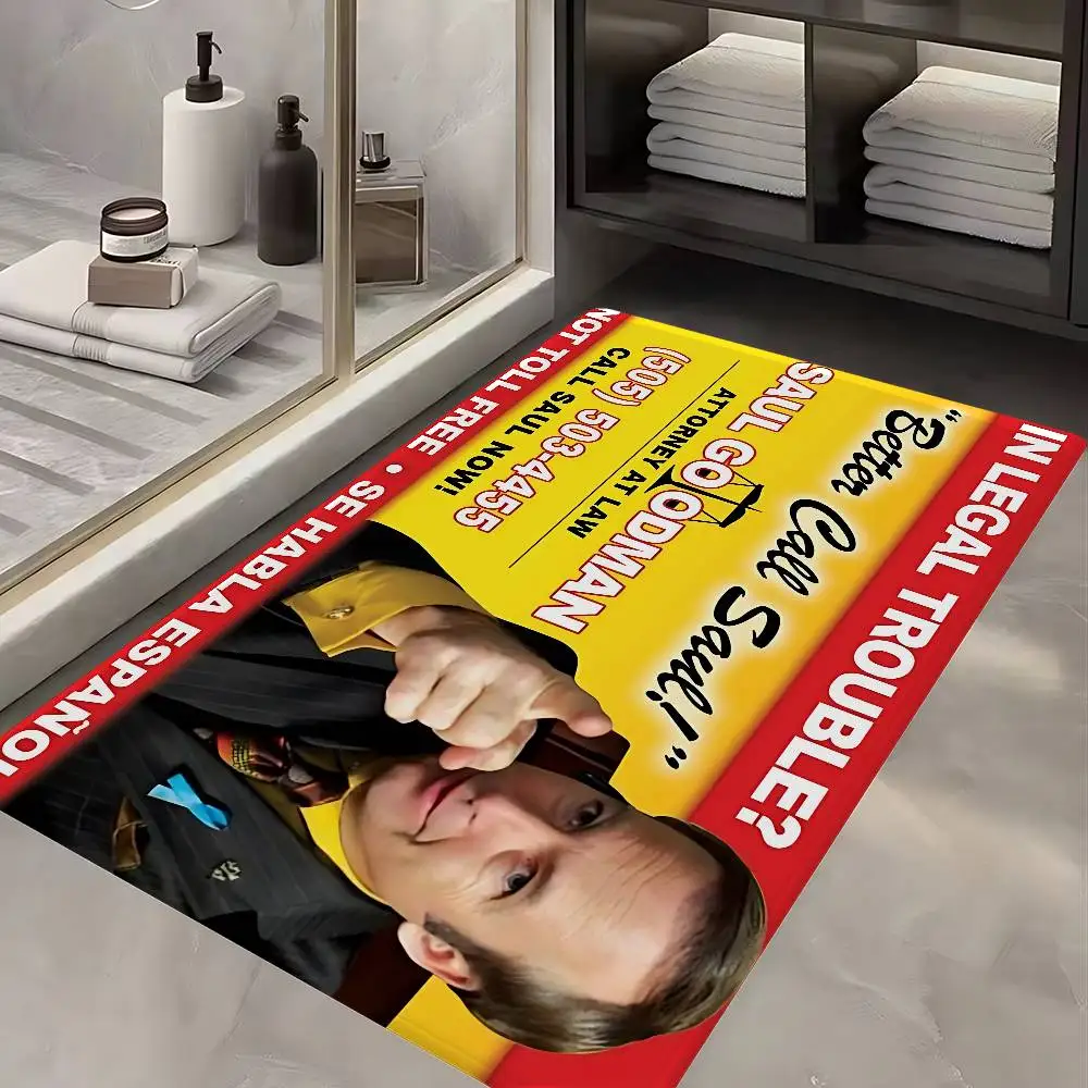 Classic Better Call Saul Hallway Carpet Washable Non-Slip Living Room Sofa Chairs Area Mat Kitchen Doormat Area Rug