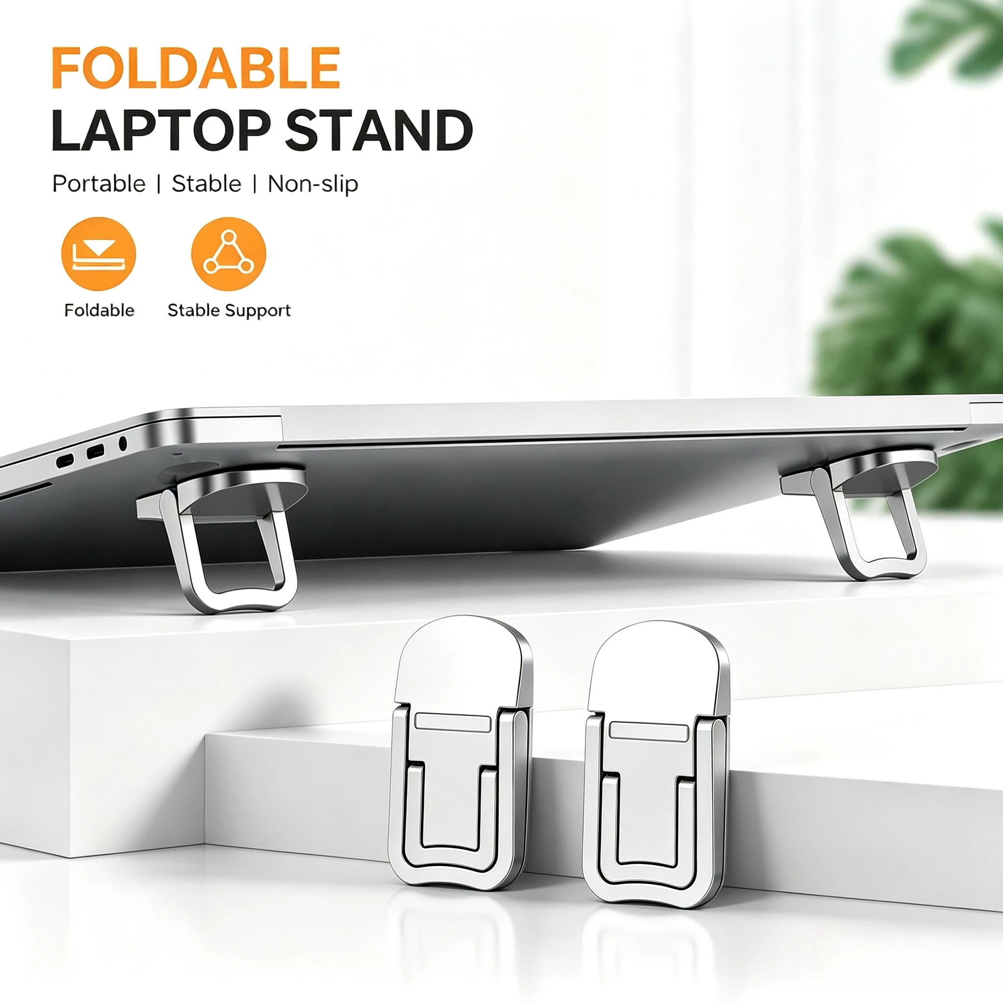 Mini Laptop Stand Portable Foldable Height Adjustable Cooling Notebook Holder for MacBook HP Dell Lenovo ASUS Acer Huawei Xiaomi
