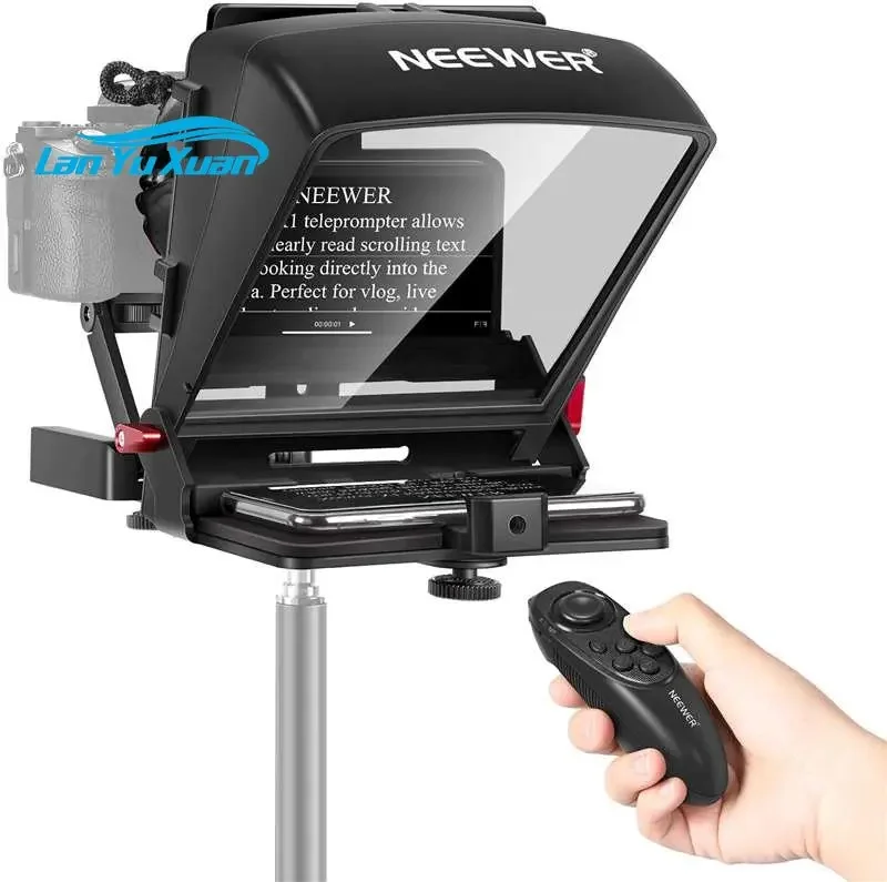 

Neewer X1 Mini Teleprompter,8" Portable Teleprompter For IPad Tablet Smartphone DSLR Cameras With Remote Control,App Compatible