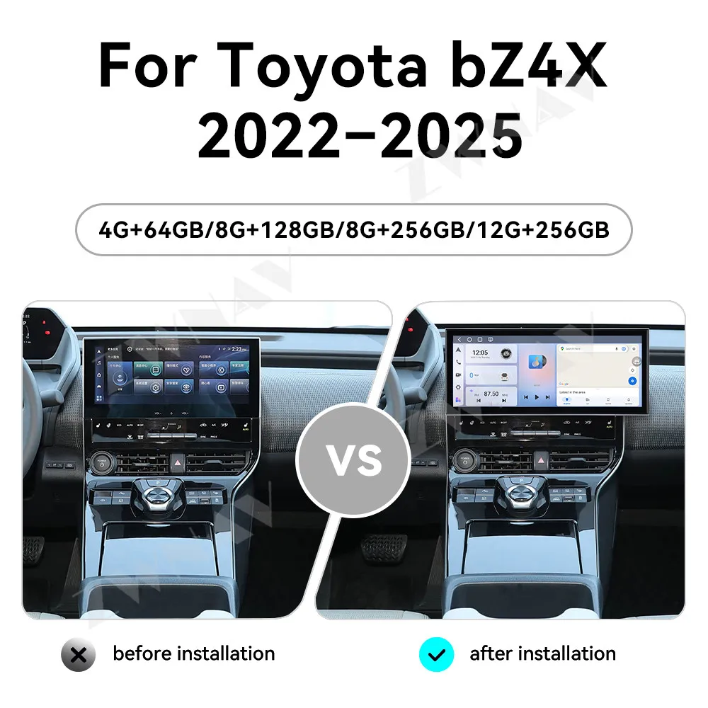 Qualcomm 15.8 inch CarPlay QLED Car Radio Android 15 For Toyota bZ4X 2022-2025 GPS Navigation Stereo Multimedia Player Head Unit