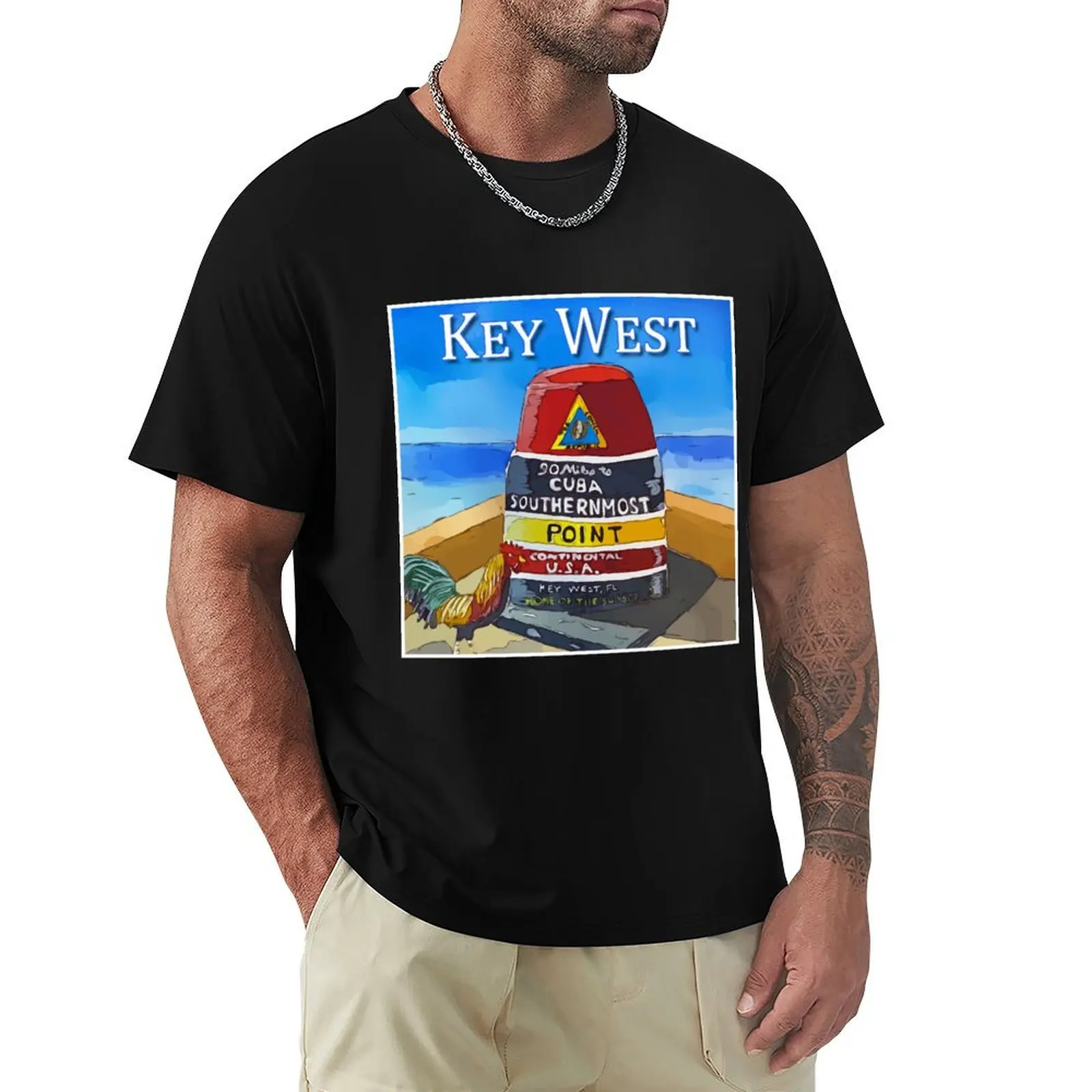 

Key West Vibes! T-Shirt korean fashion plain T-shirts for men cotton