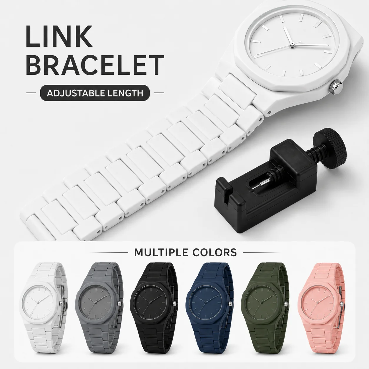 미니멀리스트 링크 스트랩 시계 세트(무료 시계 조절기  - Luxury Watch Kit 리뷰 및 가격