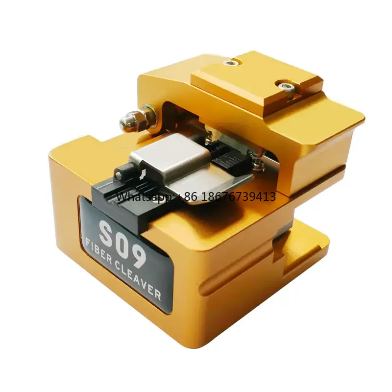 High-precision Signal Fire Optical Fiber Cleaver S09 with waste fiber box for AI-8 and 9 with tungsten steel blade