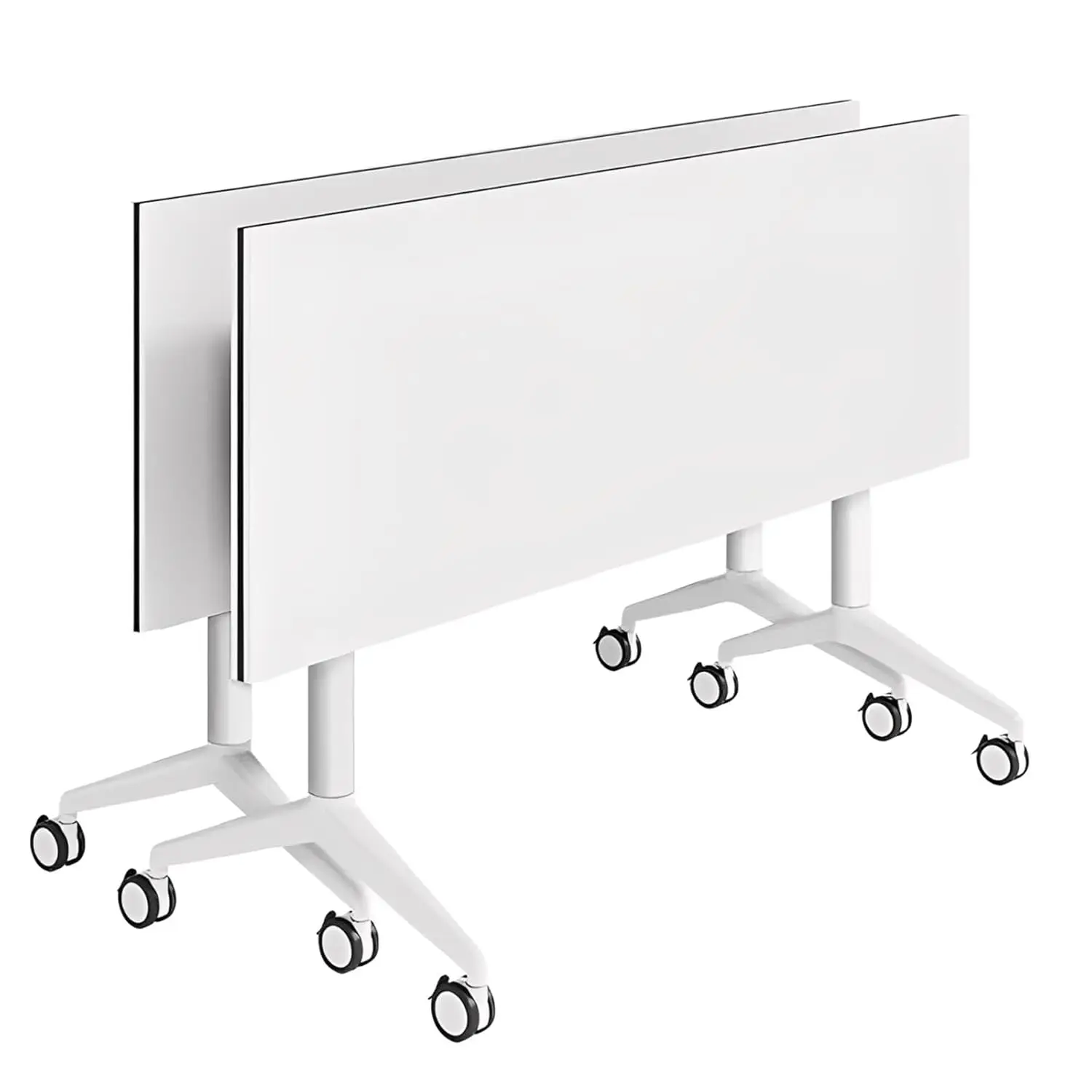 

Складной конференц-стол с откидной столешницей, бесшумными колесами, портативный, для тренингов, офиса, семинаров, 47.3"x23.6"x29.5", 2 шт., на заказ