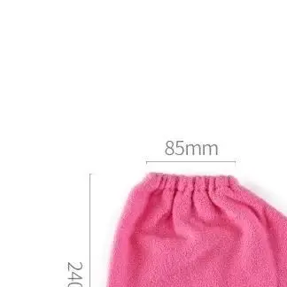 1 par luvas de cuidados de isolamento flanela abertura elástica proteção de unhas terapia de mão luvas de cera de parafina aquecedores reutilizáveis para mulher