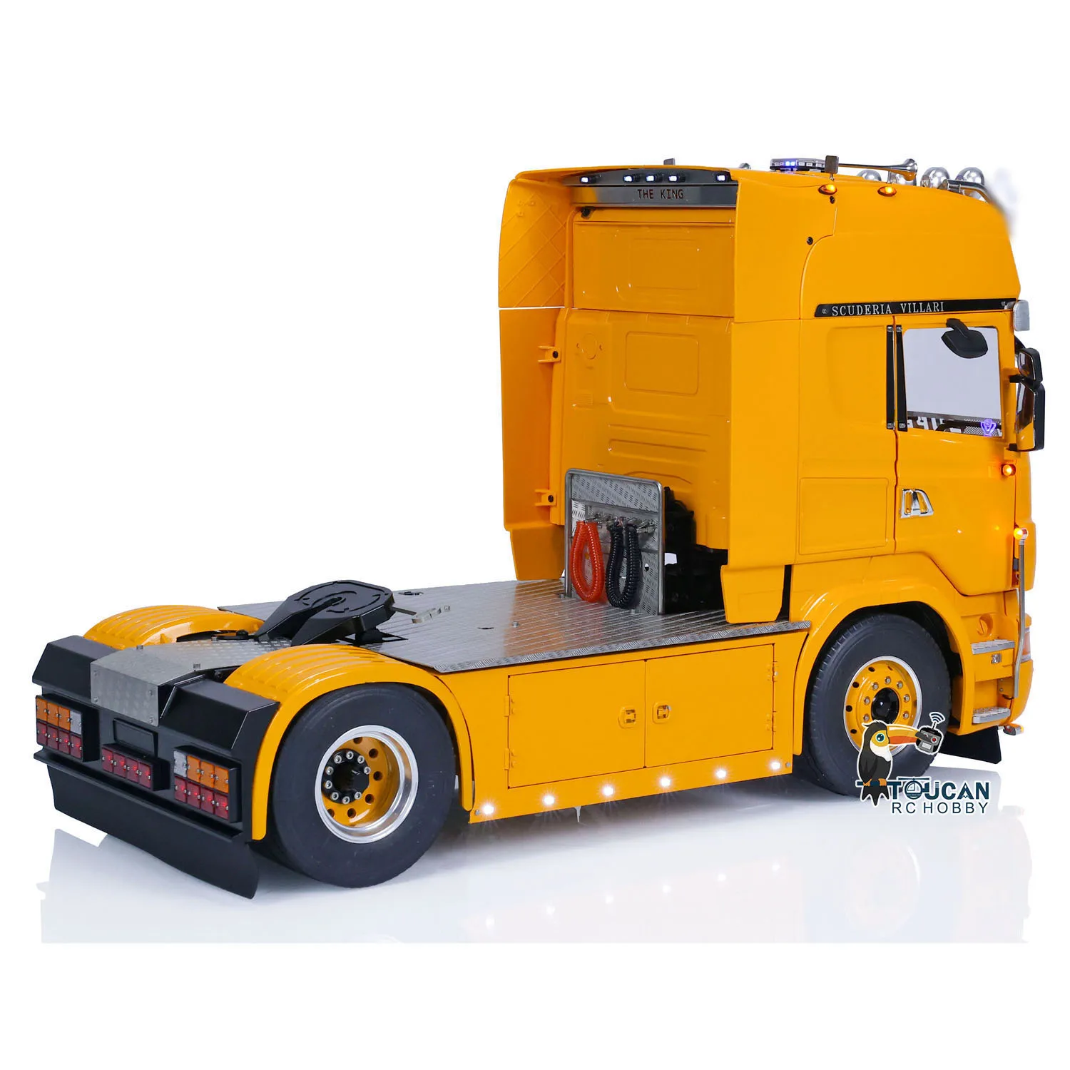 

1/14 LESU металлическое шасси RC тягач DIY индивидуальный 4X4 окрашенная собранная дистанционная модель Toucanhobby игрушка для мальчиков Thzh1332-SMT8