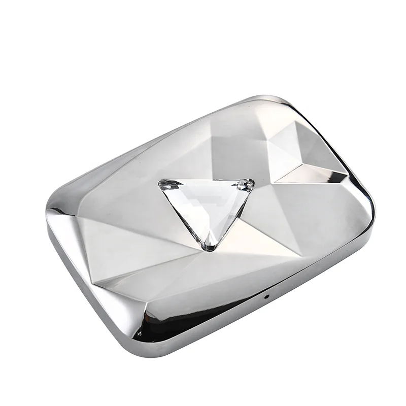 New Luxury Custom Metal Plaques For YouTube Play Button Plaques & Trophies for Event Decoration