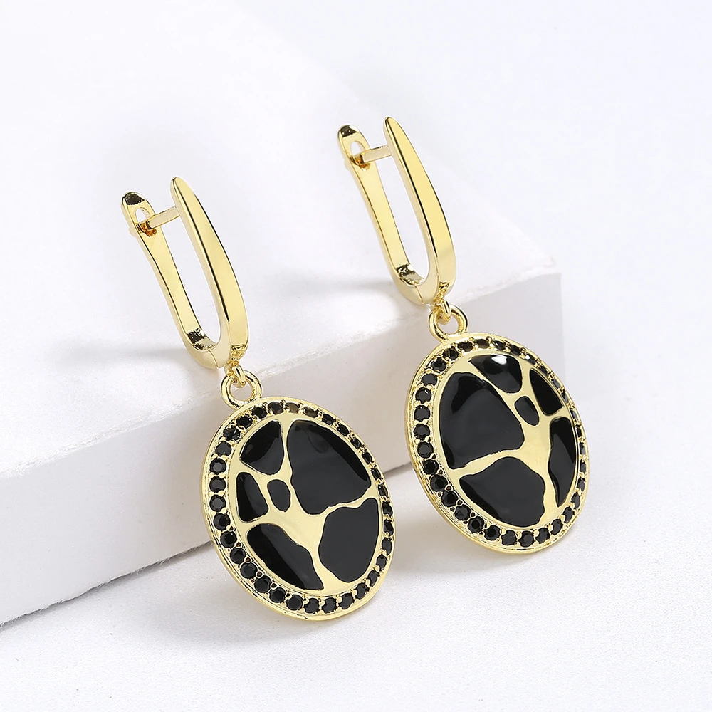 

Женские изысканные восточные украшения из чистого серебра с белыми фианитами и желтым покрытием, с застежкой-клипсой, нежные серьги-подвески с покрытием из серебра 925 пробы.