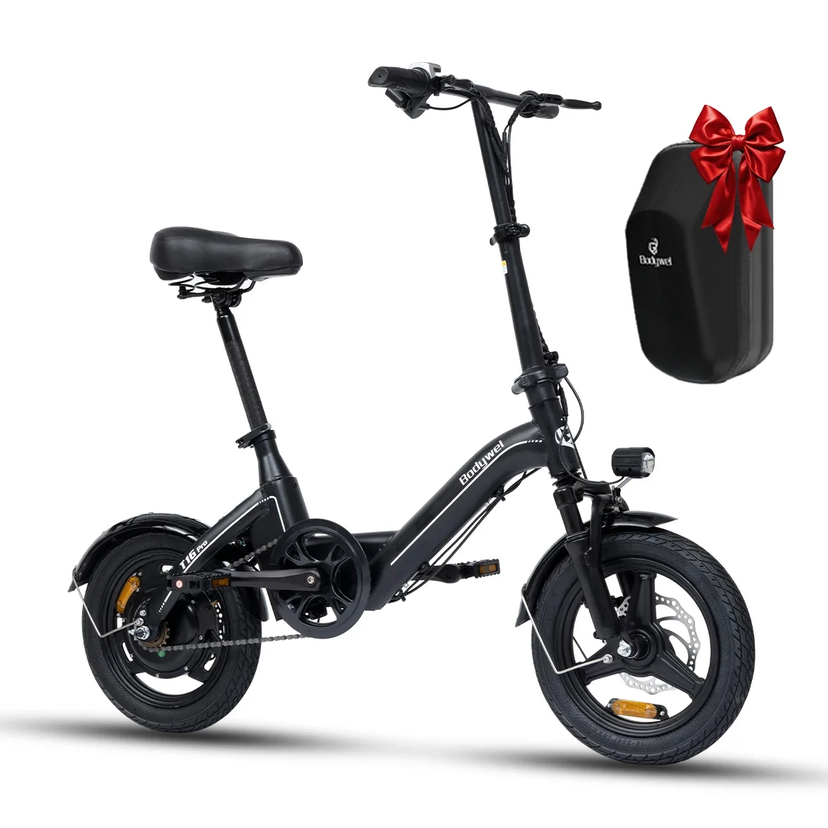 Bodywel T16pro 14" Folding E Bike for Adults, 750W Motor, Electric Bicycle Dual Disc Brakes, Electric Bike for Urban Commute image 2