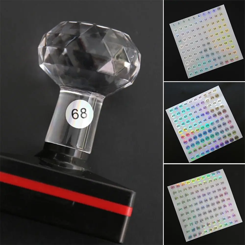 1-500 Classification Sticky Craft Diamond Paint Storage Distinguish Package Label Number Stickers Waterproof Tags Digital Label
