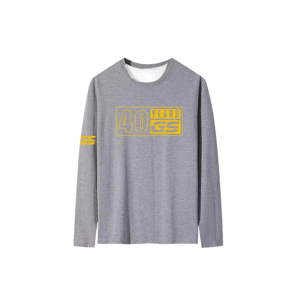 

BMW R1200GS F750GS F850GS R1250GS F800GS Printed Adventure T-shirt Motorcycle Round Neck 40 Year GS New Long Sleeved T-shirt