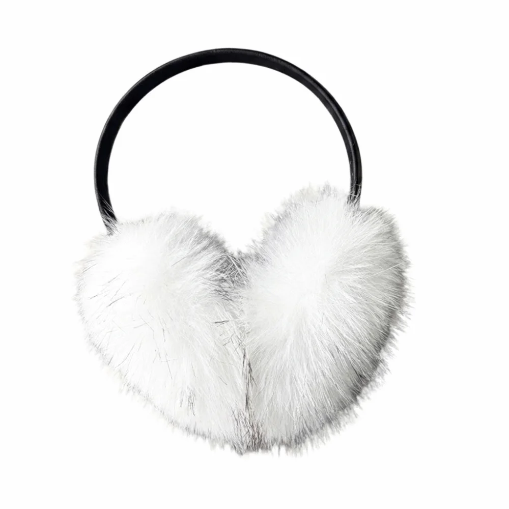Cute Ear Cap Faux Fur Plush Earmuffs Solid Color Thicken Winter Earmuffs Ear Muffs Earflap Ear Mask Girl