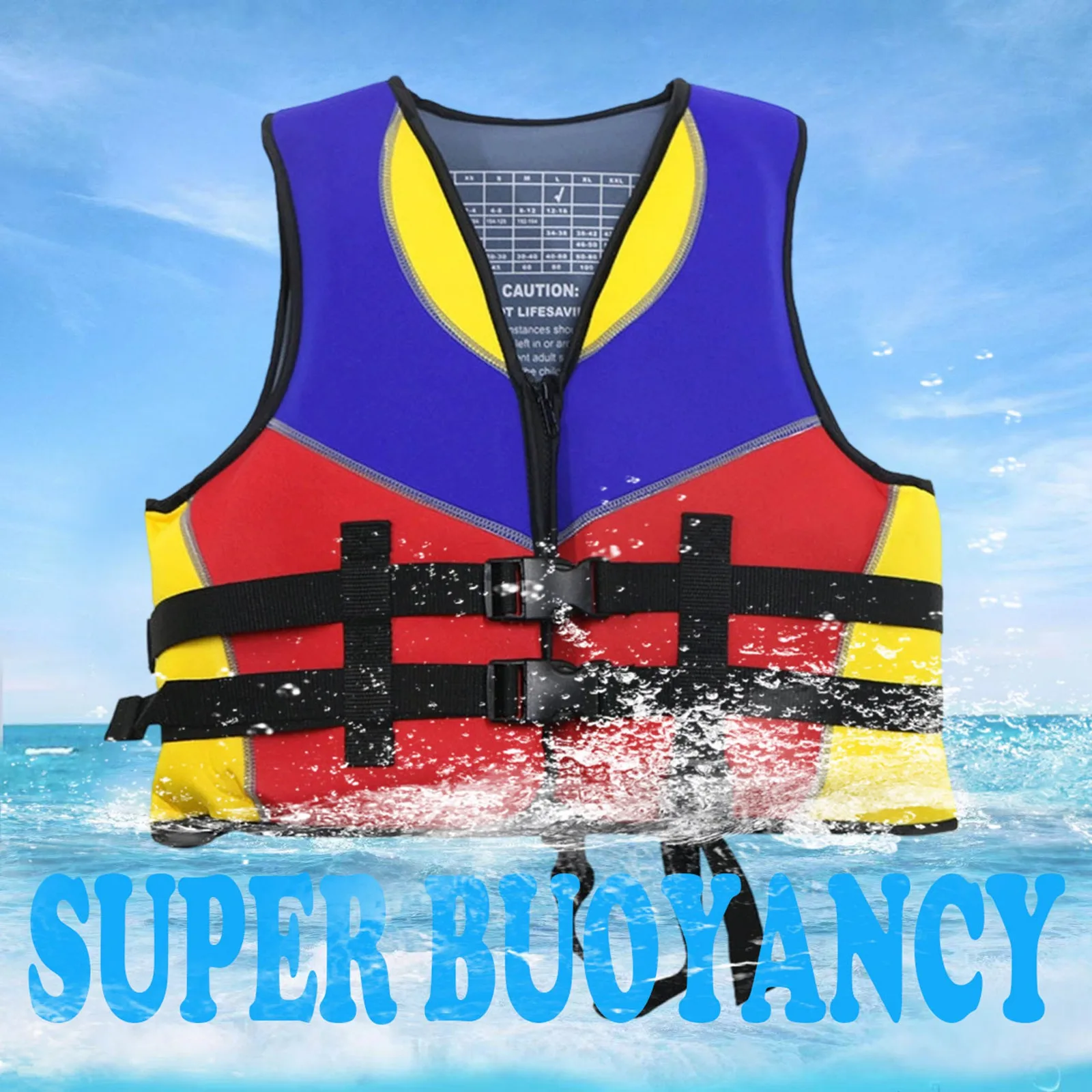 

Youth Swimwear For Girls Vest Kids Lightweight & Adjustable Zipper Swimming Training Swimsuit Vests For Boys Holiday Beachwear