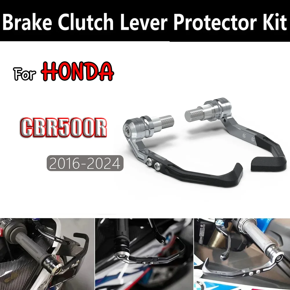 

For HONDA CBR500R 2016-2024 Brake and Clutch Lever Protector Kit Motorcycle Handlebar Brake Clutch Lever Protective