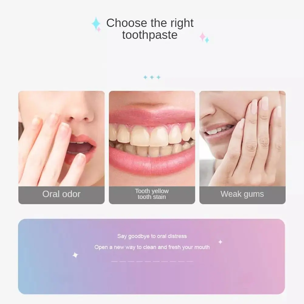 100 جرام معجون أسنان أبيض مبهر مرضى نفس منعش معجون أسنان نياسيناميد تبييض إزالة التنفس لإزالة البقع الكريهة للأسنان