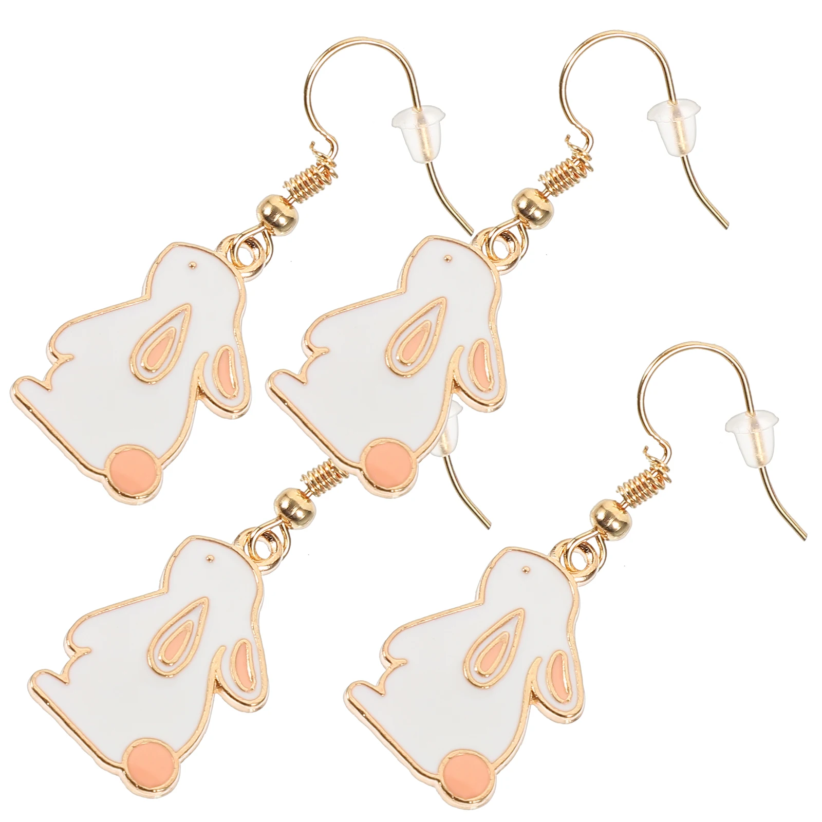 

Cute Dangle Earrings Rabbit Design Lightweight Alloy Easter Accessories Women Jewelry Trendy Ear Decor Cartoon Style Bunny