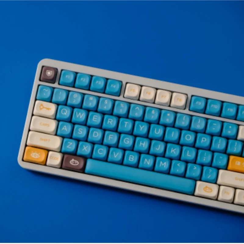 129 مفتاحًا/مجموعة غطاء مفتاح مغامر PBT MOA ملف تعريف مزدوج النار Keycap لوحة مفاتيح ميكانيكية للتسامي الحراري للتخصيص