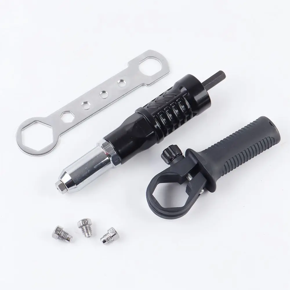 Drill To Rivet Converter Efficient Riveting Attachment Aluminum Alloy Power Drill Adapter Metal Sheet Fastening Tool