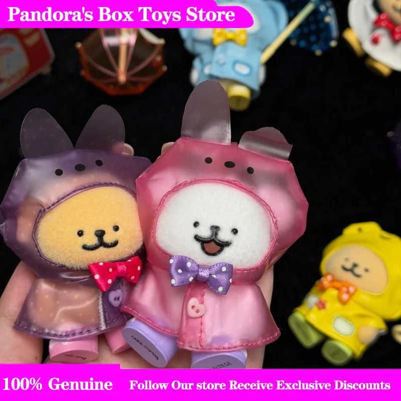 Wadoll Toys Blind Box Maltese PVC-Figur, Regentag-Serie, gelber Frosch mit Regenmantel, Sammlerstück, Dekoration für erwachsene Sammler