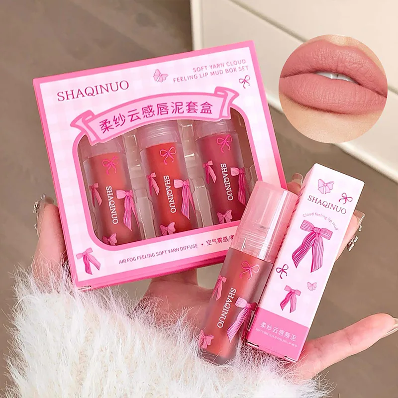 SHAQINUO 소프트 클라우드 필 립 무스: 가볍고 촉촉하며 오래 지속되는 포뮬러 - 자연스러운 피부에 딱 맞습니다.