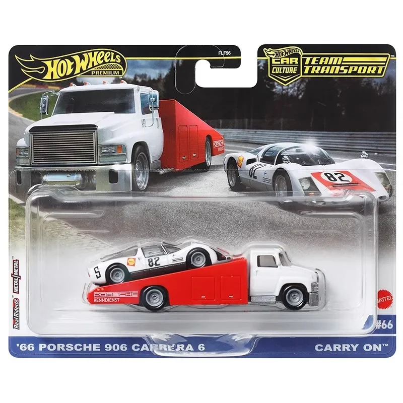 Original Hot Wheels Car Culture 2024 Team Transport Series Car Model Alloy Mercedes Benz C9 Nissan Chevrolet Car Boy Toys Gift