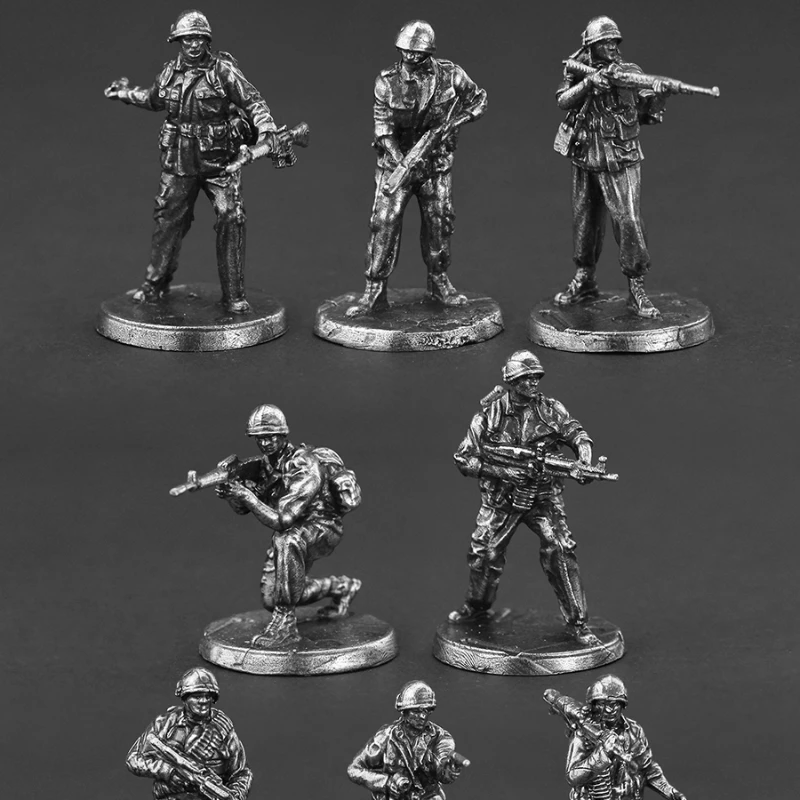 Creative Metal Static Ornament Cupronickel US Army Soldier Action Figures Decor Toys Board Game Piece Ornament Accessories Craft