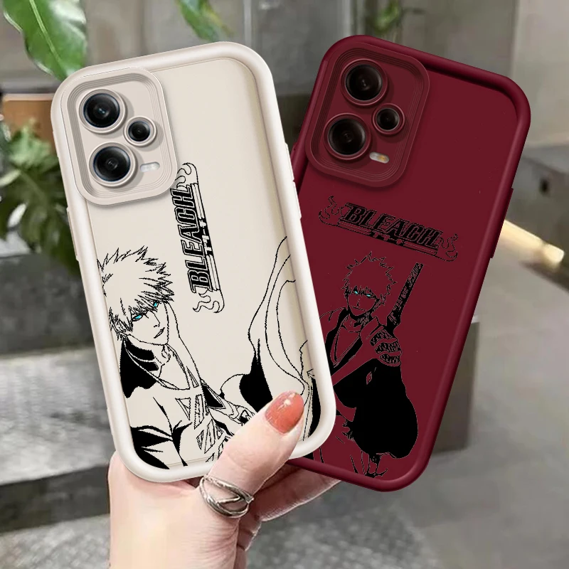 Japanese BLEACH Anime Eye Ladder For Xiaomi Redmi Note 13 12 12C 11 11S 10 10C 10A 9C 9A Pro 5G Funda Phone Case