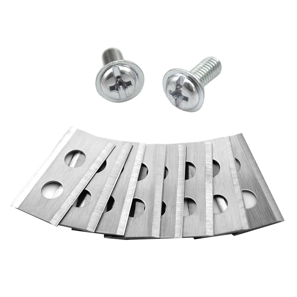 30Pcs /Set Robot Mower Replacement Blade 2 Holes Anti-Rust Mower Cutter for Worx Landroid Robot Lawn Robot Blade(Silver)