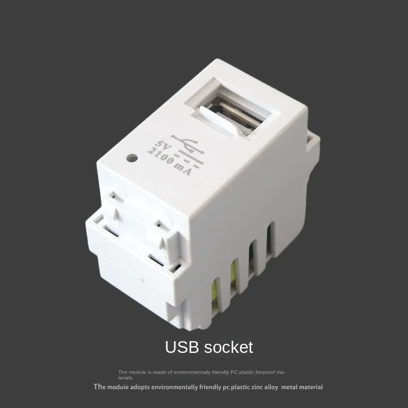 Adaptador USB 5v2.1a para cargador de teléfono móvil, toma de corriente a juego, fuente de alimentación para teléfono inteligente con panel de gancho y módulo de puerta protectora