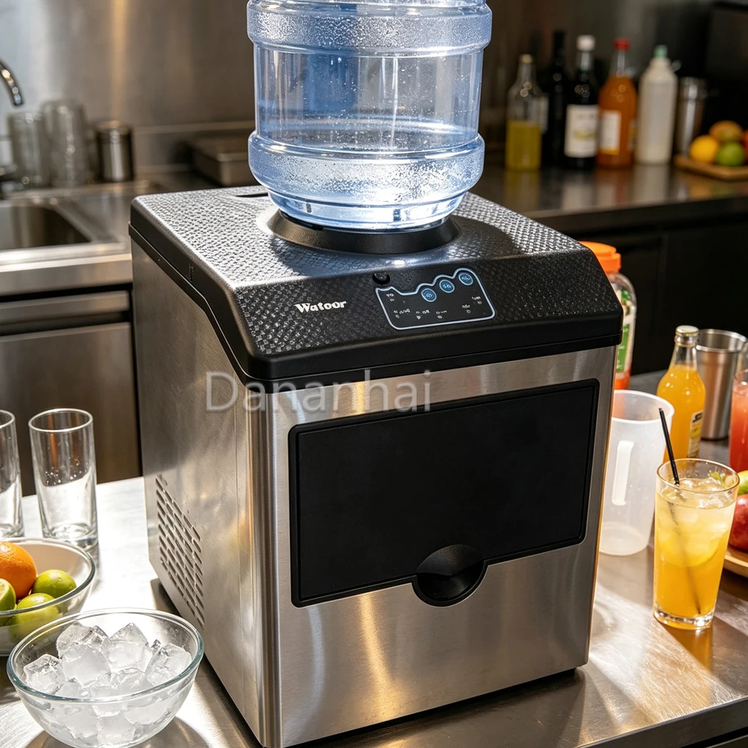 Portable Countertop Ice Maker Machine Ice Cube Maker For Household Restaurant Beverage Ice‑Making