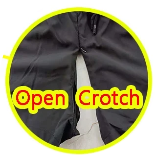 New Winter Pants Open-Seat Men Pant Sexy Double-Head Zipper Outdoor Pee Crotch Full Open Outdoor Convenient Pant Truck Driver