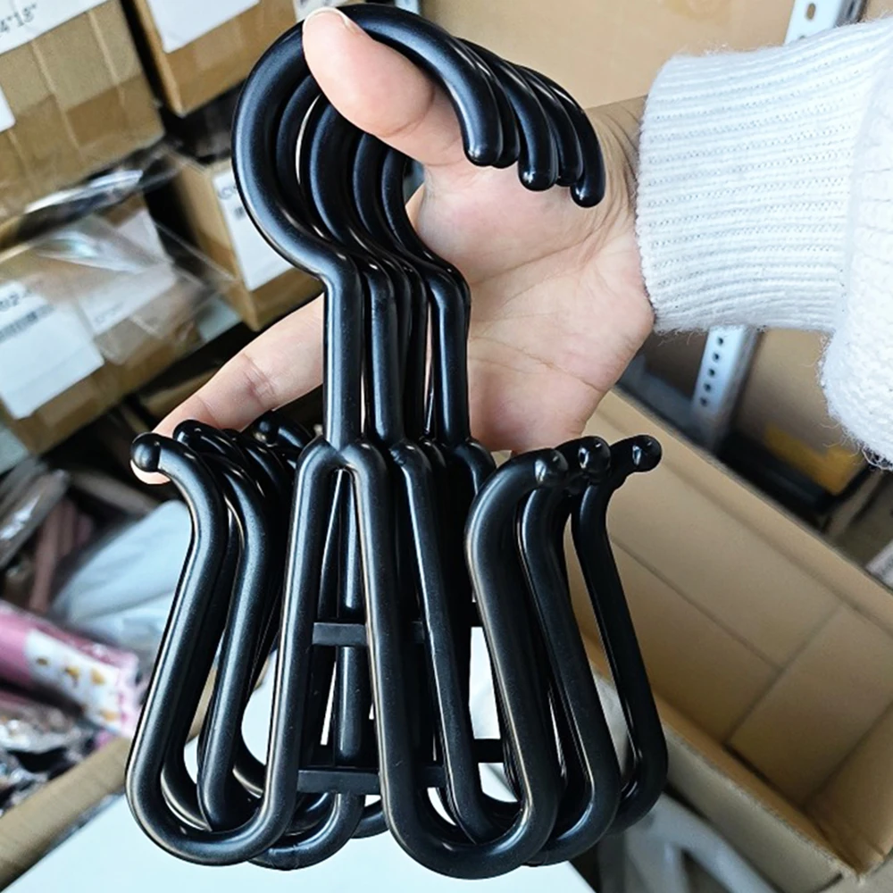 5/6/10 pcs Plastic Wig Hangers-Stylish And Convenient Wig Black Wig Hooks Convenient storage for Multiple Wig view 4