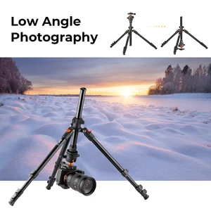 K & F konsept taşınabilir kamera seyahat tripod, ve Çok daha fazlası ile esnek, 360-degree topu kafa, hızlı bırakma için Canon, Nikon, Sony DSLR, En çok satılan 12 işkembe başı, 7 numara