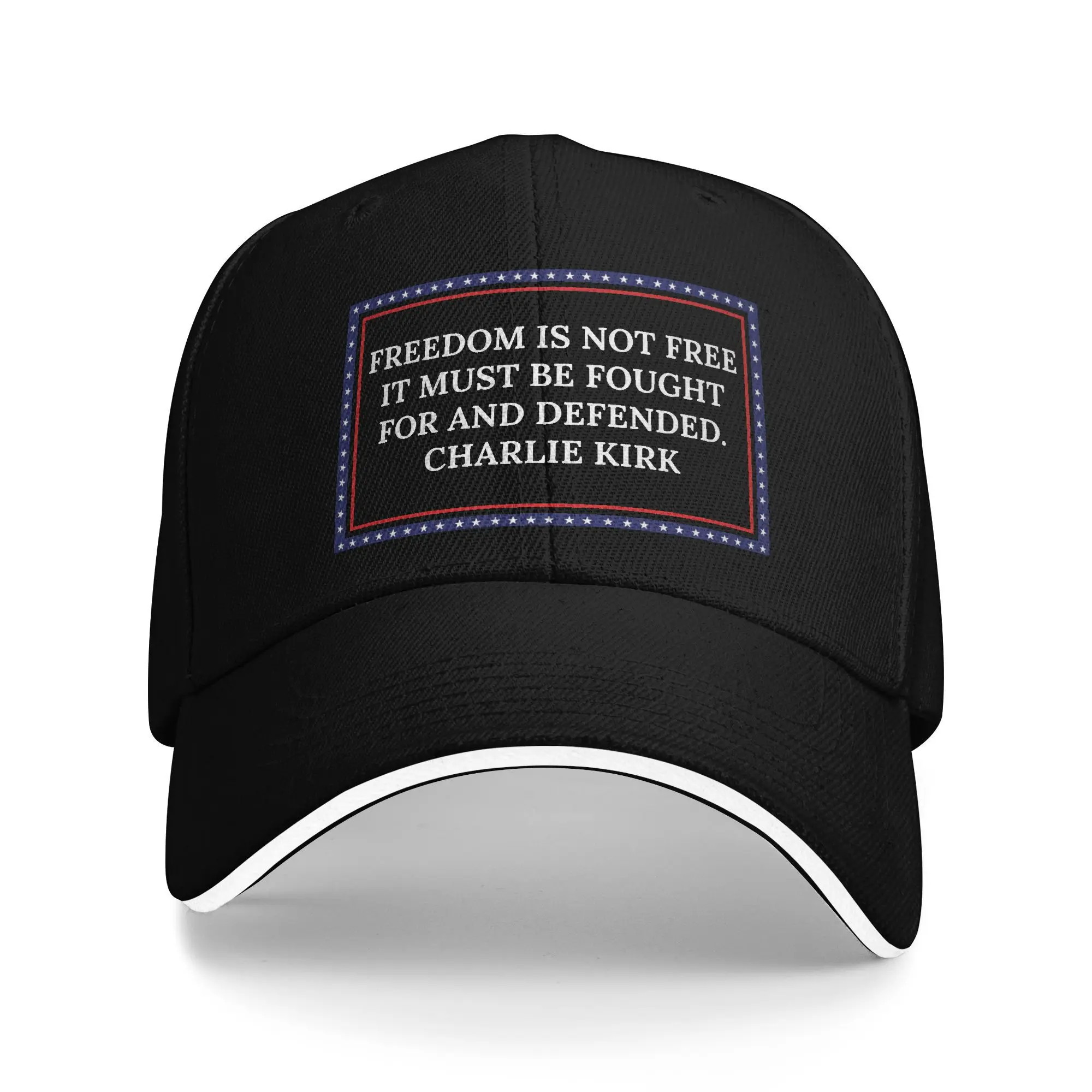 

Летняя бейсболка Charlie Kirk Freedom RIP (2) для спортзала на открытом воздухе y2k Design Sun Trucker Hat Женская и мужская солнцезащитная кепка Snapback