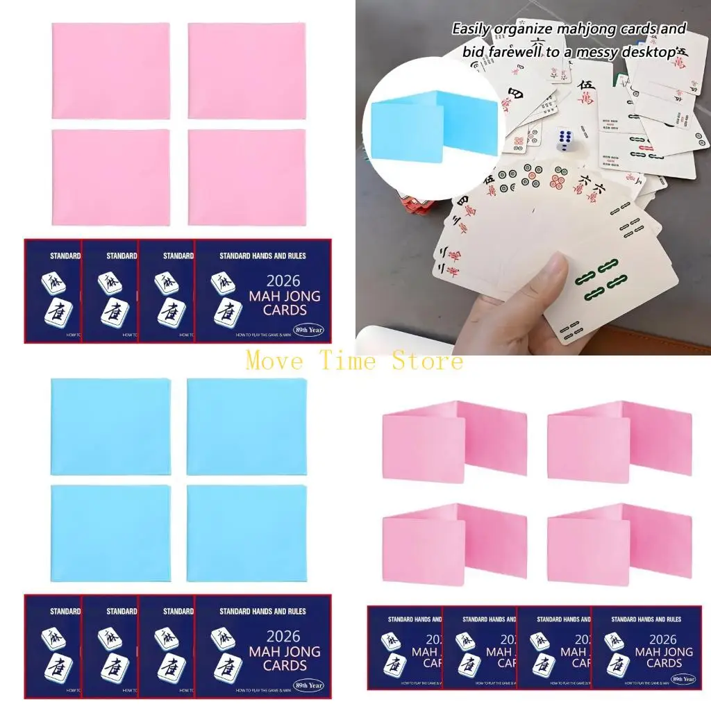 

92ME Compacts Mahjong Card Protectors With 2026 Guidebook For Travel And Home Use