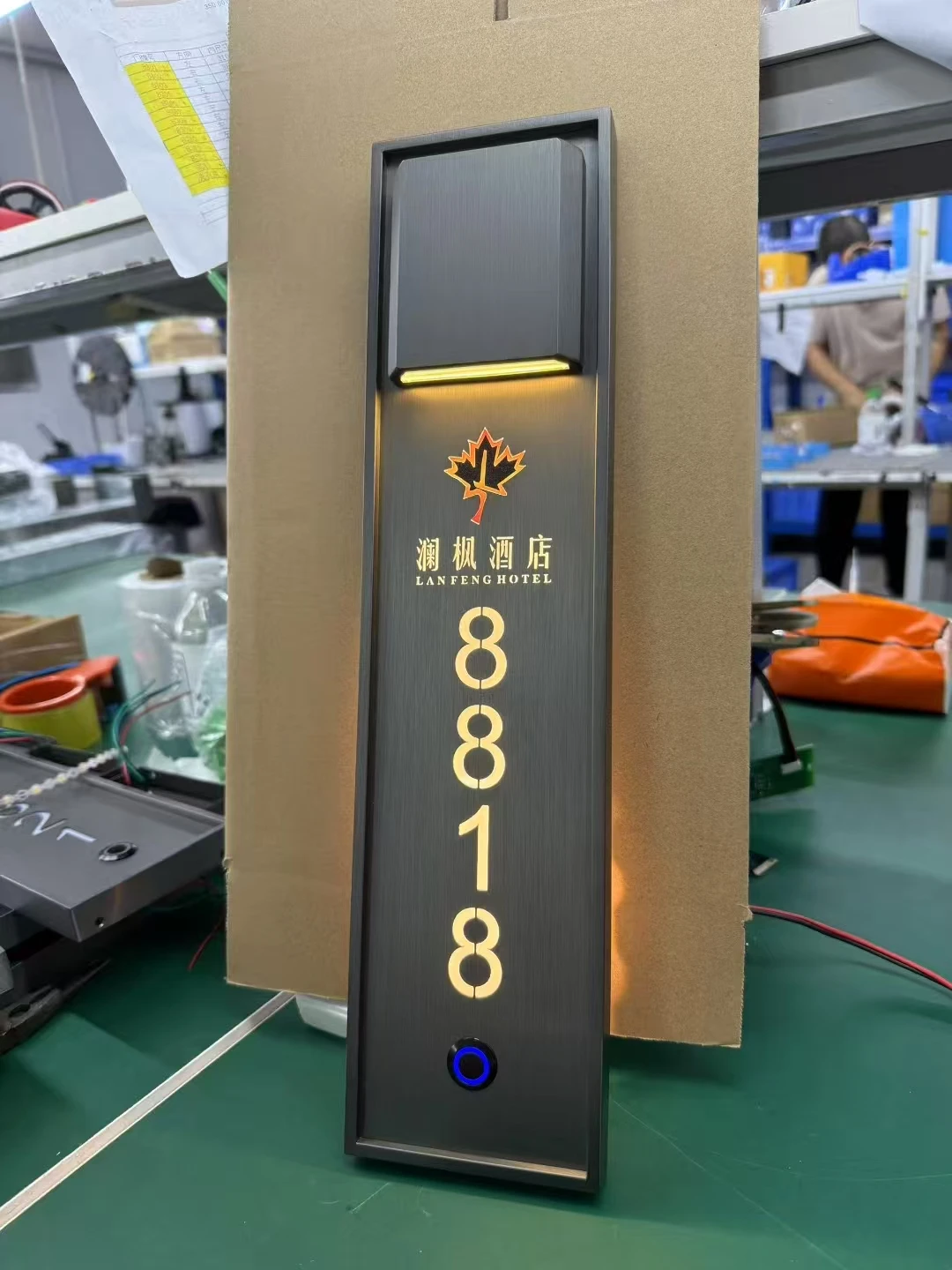 Modern Digital Hotel Office House Address Numbers Stainless Steel Acrylic Eco-Friendly Water Resistant Adhesive Installation