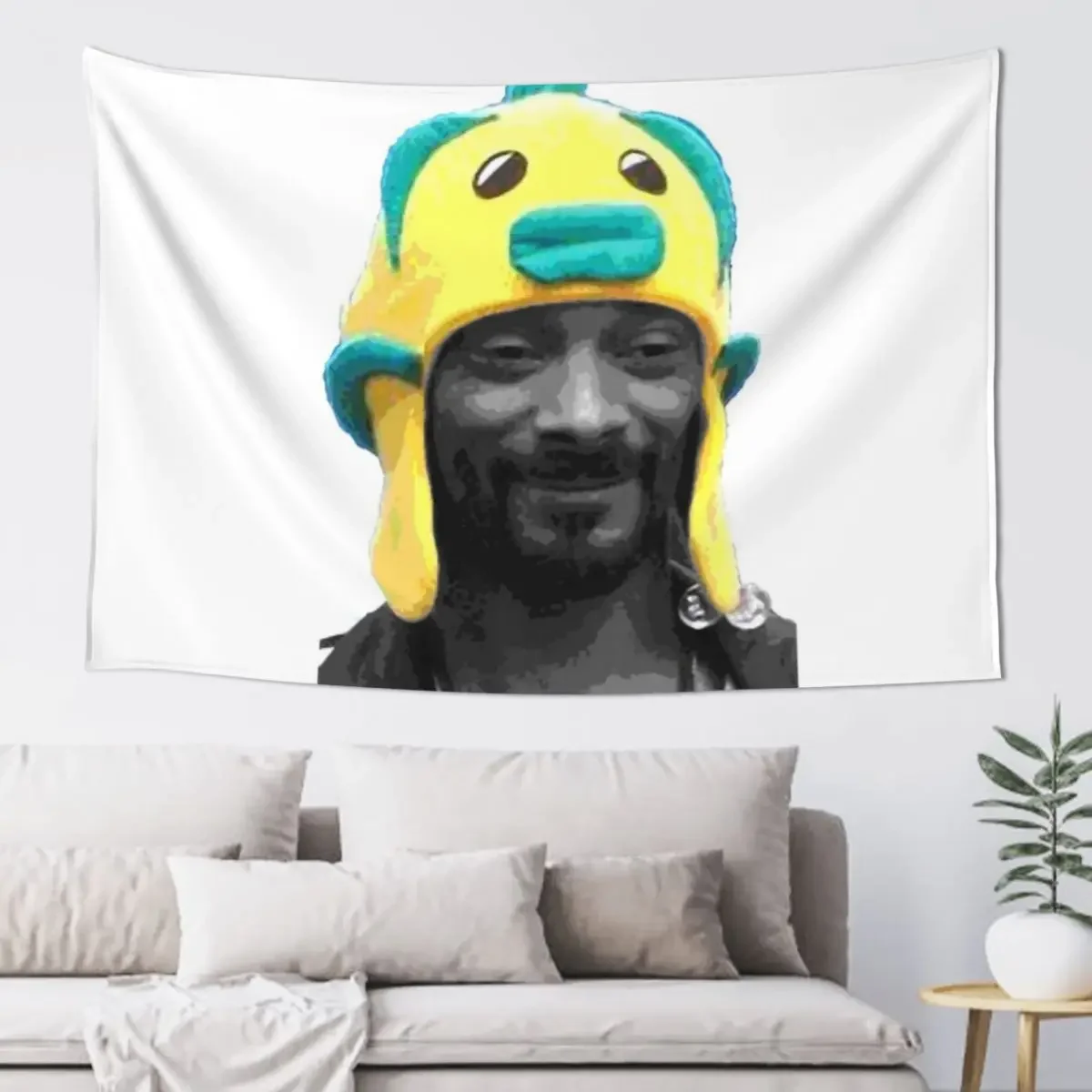

Snoop gone fishing Tapestry Room Decorations Custom House Decor Tapestry