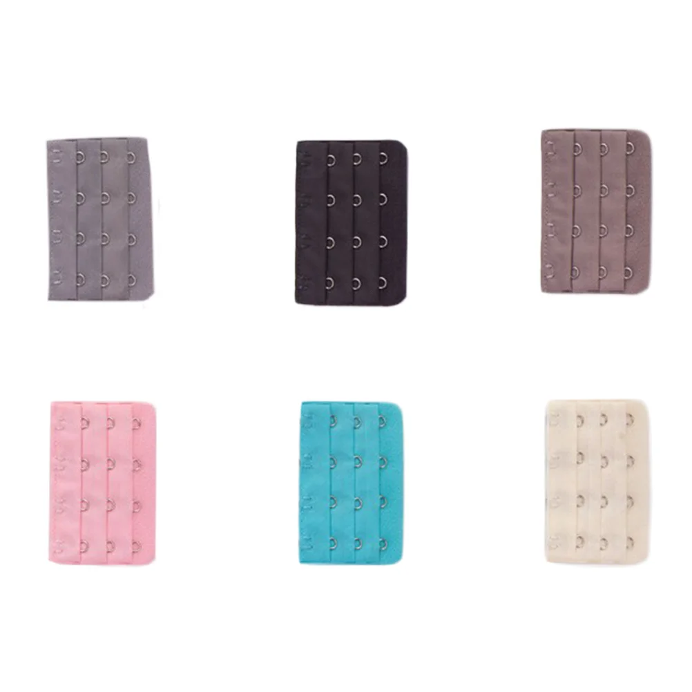 Extensor de sujetador para mujer, 4 Uds., 3 filas, 5 ganchos, extensiones de lencería elástica de nailon, extensor de sujetador suave y cómodo para habitación Extra, 5 ganchos