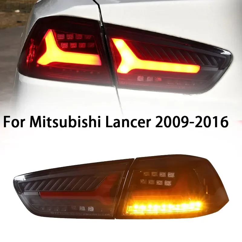 Задние фонари для Mitsubishi Lancer Evo Sedan 2009, 2000, 2011, 2012, 2013, 2014, 2015, 2016, задний фонарь, предупреждение, стоп-сигнал