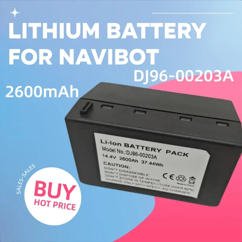 

14.4V 2600mAh for NaviBot SR8940 SR8980 DJ96-00203A Lithium Battery