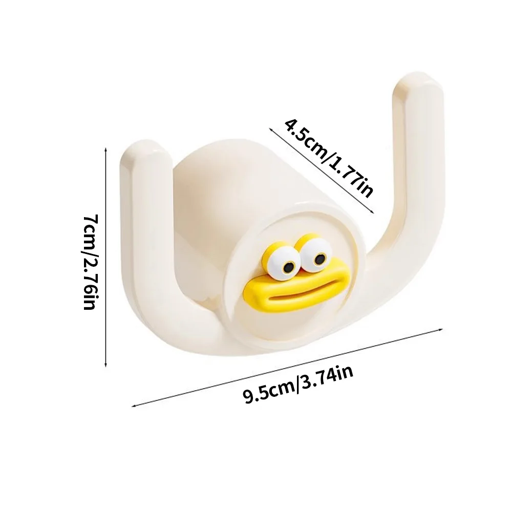 1PC - Multi Functional Bathroom Storage Hook - Non Perforated Adhesive Hook - Bathroom Slipper Storage Hook - Suitable for Home