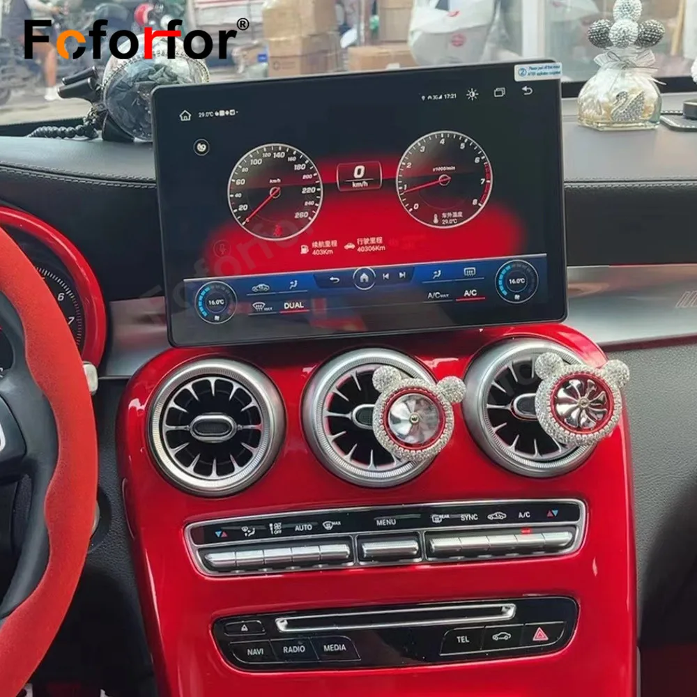 

Android 13.0 Auto Radio For Mercedes Benz C Class W205 GLC X253 W446 Android Car Stereo GPS Multimedia Navigation Player Carplay