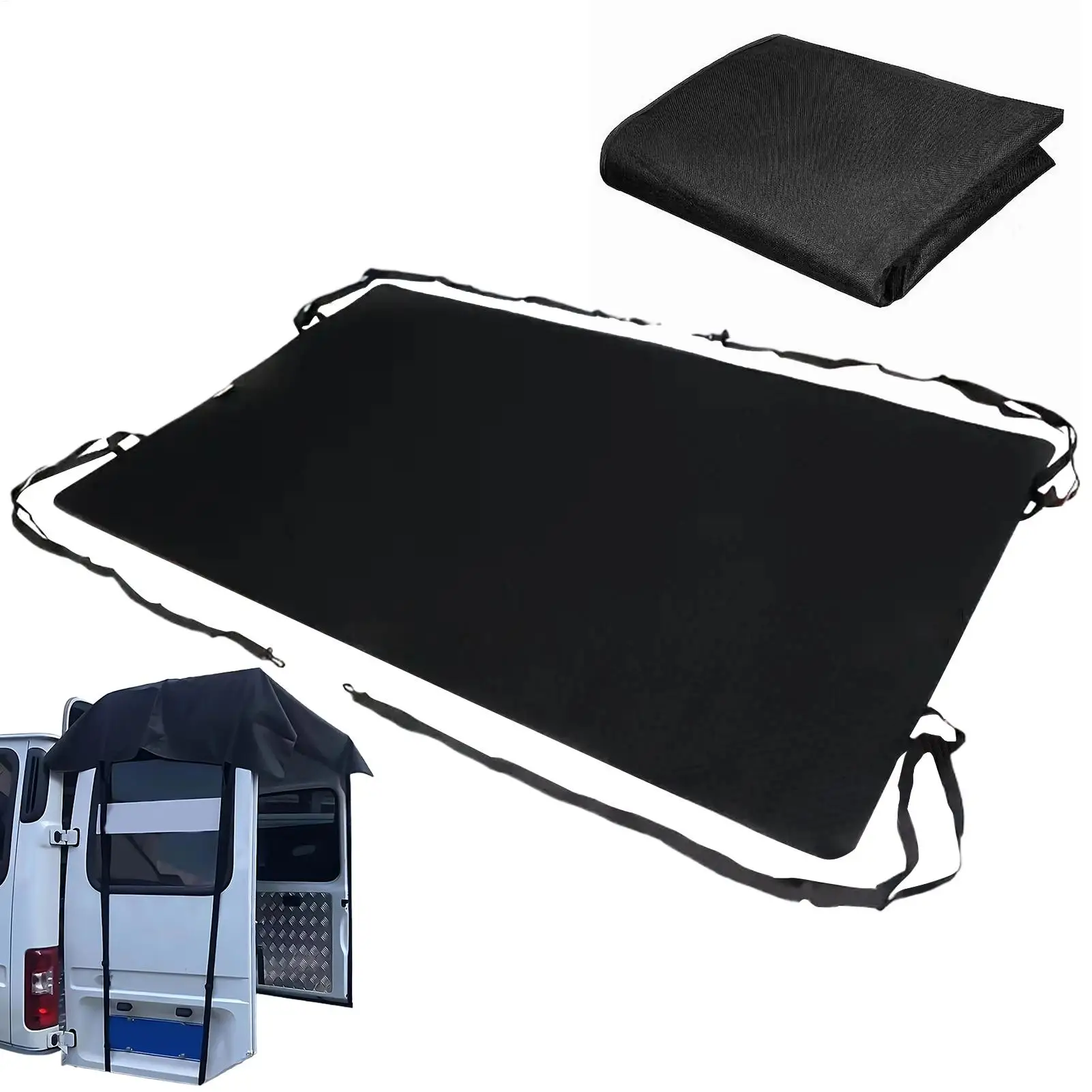 

RV Rear Door Cover Sunshade Waterproof Campervan Awning Windproof Truck Van Rear Protector for Camping Beach Picnic Outdoors