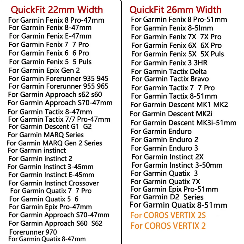 Metal Strap For Garmin Fenix  8 51mm 7X Pro 6X 5 /Epix Pro Instinct 2X Enduro 2 /3 Strap For Garmin Tactix  8 7 AMOLED Watchband
